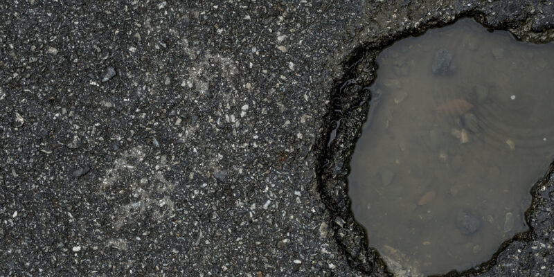 Road,Damaged,A,Water,Basin